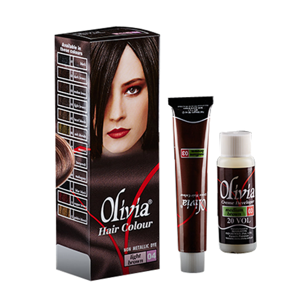 OLIVIA HAIR COLOR LIGHT BROWN 04 PC