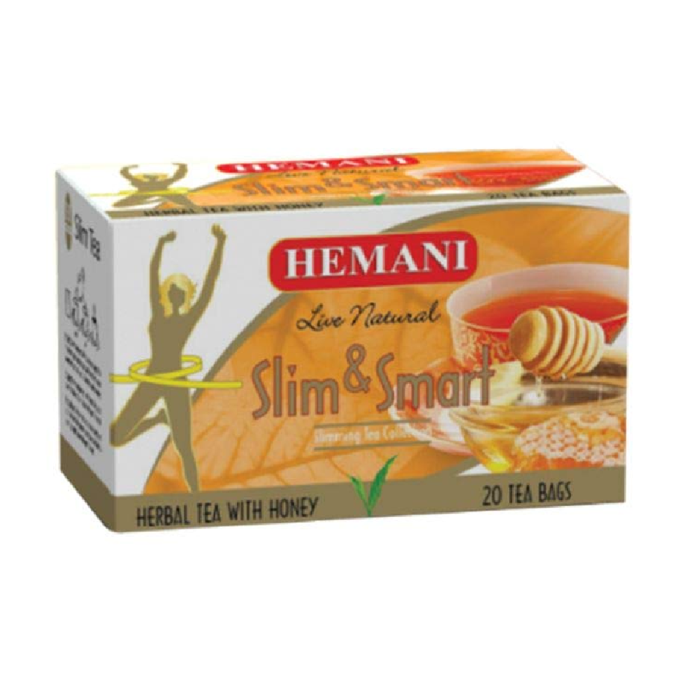 HEMANI HERBAL TEA WITH HONEY SLIM SMART 20 BAGS 40 GM