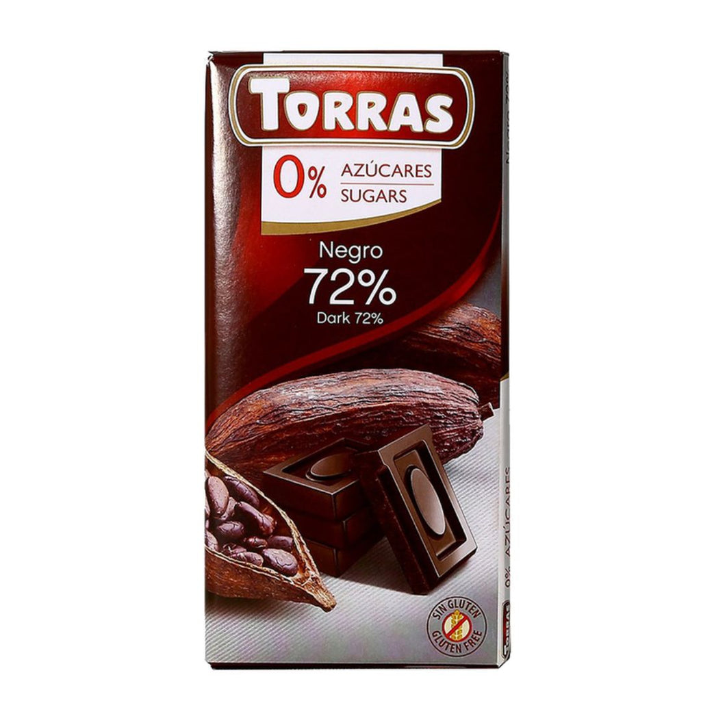 TORRAS 72% CACAO DARK CHOCOLATE 75G