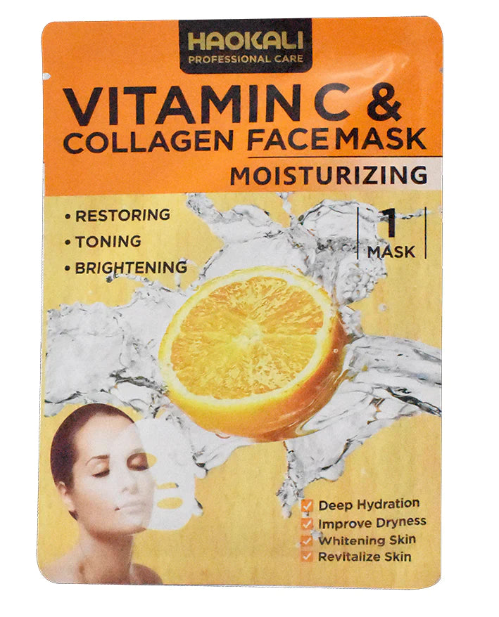HAOKALI VIT C & COLLAGEN SHEET FACE MASK HA3025 IR 30ML
