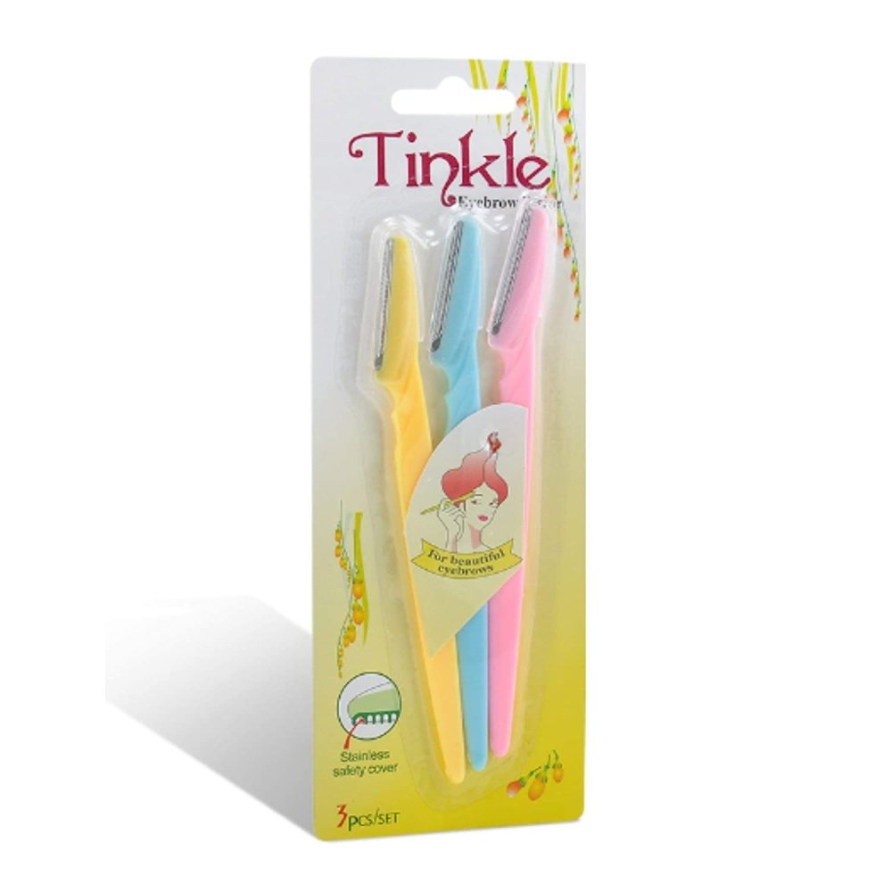 TINKLE EYEBROW RAZOR 3PC